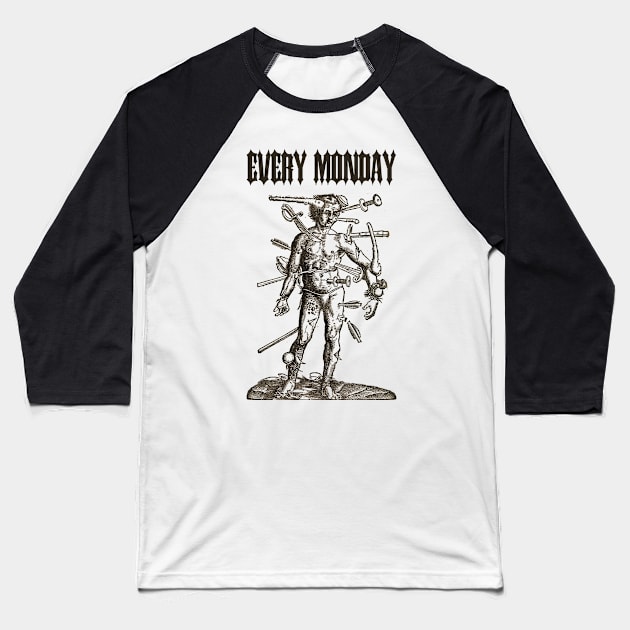 Monday Baseball T-Shirt by hardcore repertoire